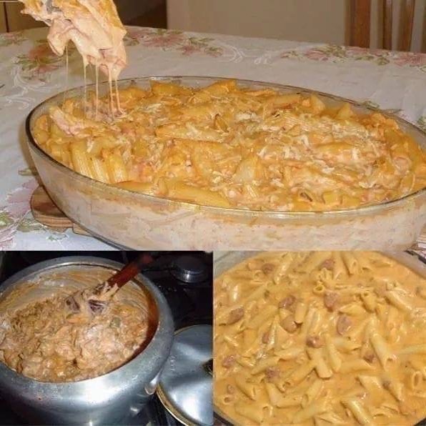 macarrão cremoso na panela de pressão