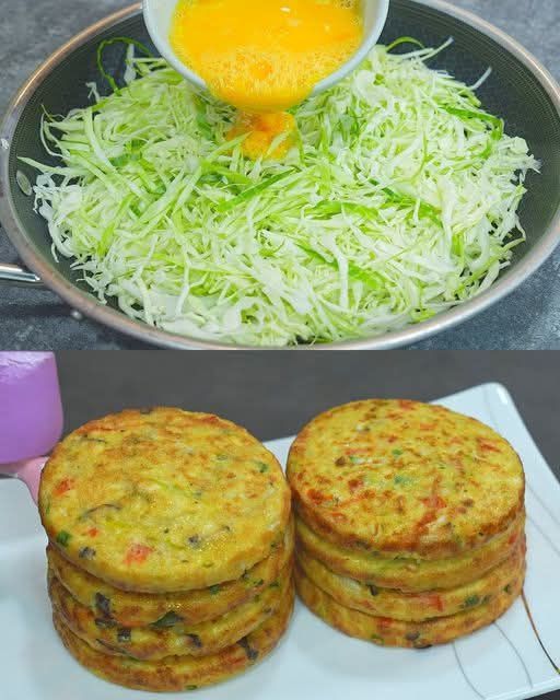 omelete com repolho ralado